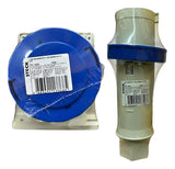 Kit Tomada N4509 + Plug N4579 63a 3p+t 200/250v Azul Steck Azul