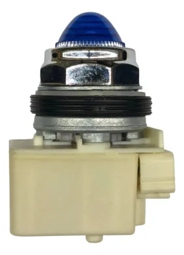Sinaleiro 30mm Metálico 9001kp38lll9 Azul Schneider Azul 120 Vca/cc