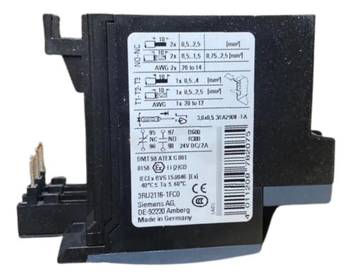 Relé De Sobrecarga 3ru2116-1fc0 3,5-5a Siemens  690v