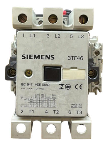 Contator Tripolar 22kw Ac-3 24vdc 3tf4622-0db4 Siemens 24vdc