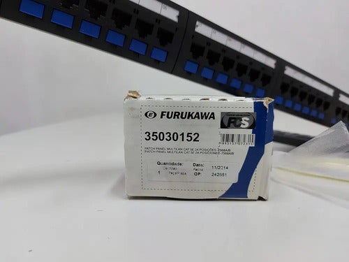 Patch Panel Cat5e 24p T568a/b 35030152 Furukawa Novo !!