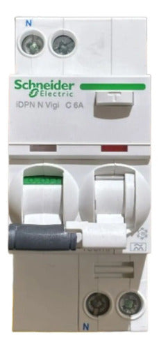 Disjuntor Diferencial Residual Idpn N 1p A9d52606 Schneider