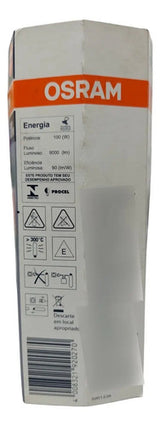 Kit 3 Lampadas Osram Vapor De Sodio Ovóide 100w E40 9000lm 220v Branco