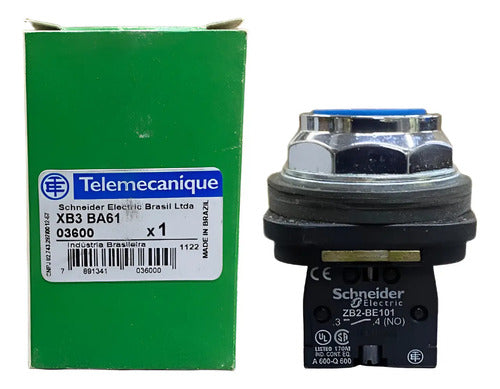 Botao 30mm Azul 1na Xb3ba61 Schneider