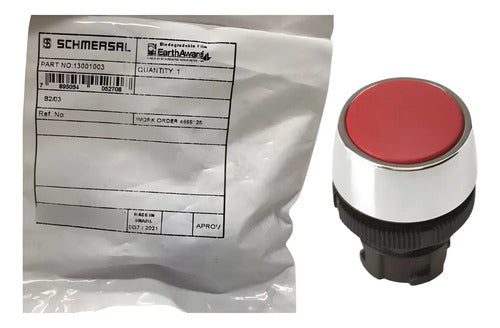 Kit Com 2: Botão De Impulso B2/03 22 Mm Vermelho Schmersal Vermelho Não Se Aplica