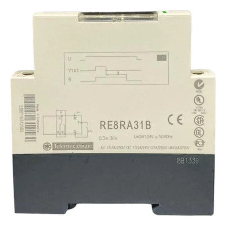 Rele Temporizador 1naf 0,3-30s 24vca/c Re8ra31b Schneider -