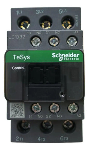 Contator Tripolar 32a 1na+1nf 220vca Lc1d32m7 Schneider 220vca