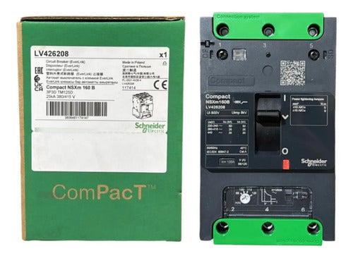 Disjuntor Nsxm 25ka Tm125d 3p Lv426208 Schneider