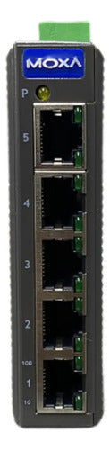 Switch Ethernet 5 Portas 10/100base-t(x) Eds-205 V2.1 Moxa