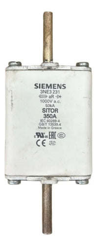 Elemento Fusível Sitor 3ne3231 350a Siemens 1000v
