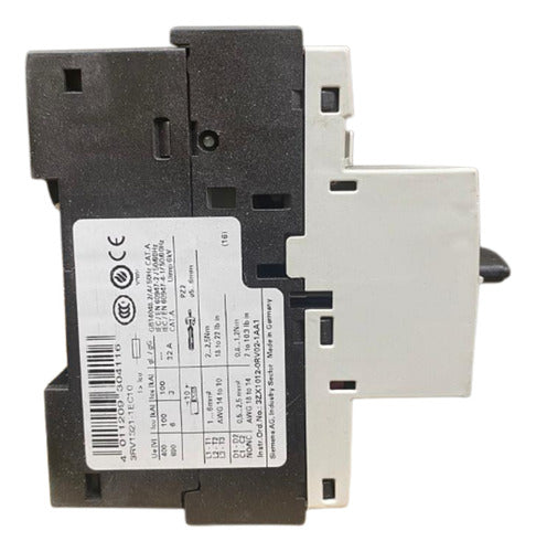 Disjuntor Tripolar 4a 3rv1321-1ec10 Siemens
