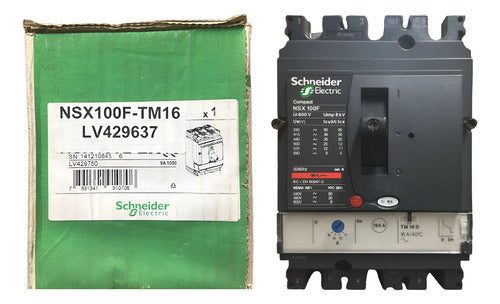 Disjuntor Tripolar 16a Nsx100f-tm16d Lv429637 Schneider