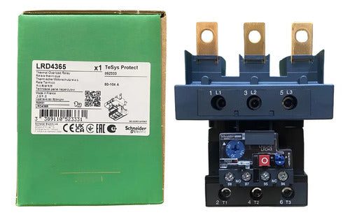 Relé De Sobrecarga Térmica 80-104a Lrd4365 Schneider -