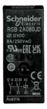Kit Com 8: Rele Interface 2c/o 8a 12vcc Rsb2a080jd Schneider 12vcc