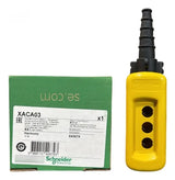Botoeira Pendente 3 Furos Ø22mm Xaca03 Schneider Amarelo