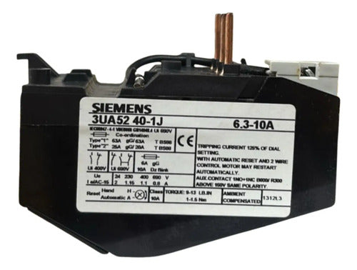 Rele De Sobrecarga 3ua5240-1j 6,3-10a Siemens -