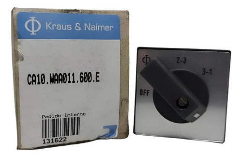 Comutadora Ca10.waa011.600.e Kraus&naimer Novo !!! Cinza