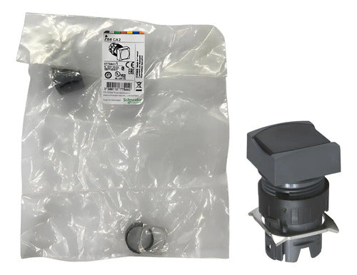 Kit Com 2 Peças: Cabeçote Para Botão 16mm Zb6ca2 Schneider Preto -