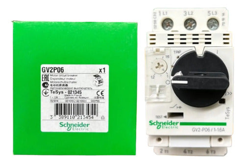 Disjuntor Motor Termomagnético 1-1,6a 3p Gv2p06 Schneider