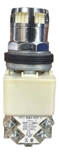 Botão 30mm Metálico 120v Branco 9001k3l38lwwh13 Schneider Branco 120vca
