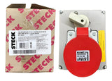 Tomada Embutir 3p+n+t 32a 380/440v 6h Vermelho S5246t Steck Vermelho