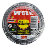 Fita Isolante Imperial 3m 18mmx20m Preta  Preto Fita Isolante Imperial 3m