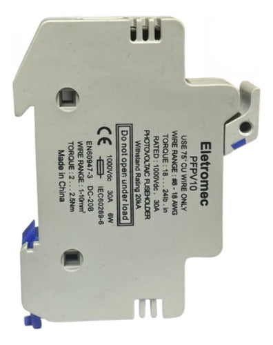 Kit Com 6: Pfpv10 Porta Fusiveis 10x38 1000v 1p Eaton 1000v
