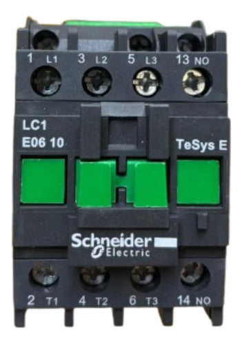 Contator Tripolar 6a Lc1e0610m6 220 Vca 3na Schneider 220v