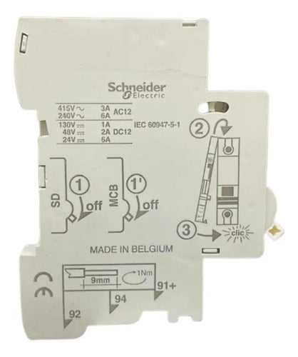 Contato Auxiliar 26927 380/415v 6a Schneider 415v