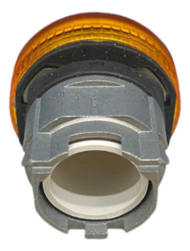 Kit Com 2 Peças: Cabeçote Para Sinalizador Zb4bv05 Schneider Laranja -