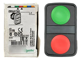 Kit Com 2 Peças: Cabeçote Vd/ Vm Zb5aa7340 Schneider Vermelho E Verde -