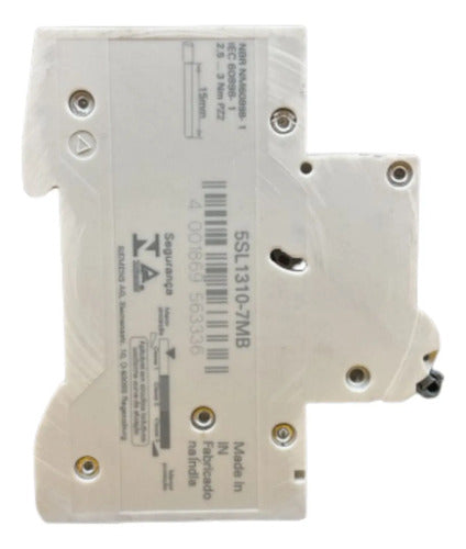 Disjuntor Tripolar 10a Curva C 5sl1310-7mb Siemens