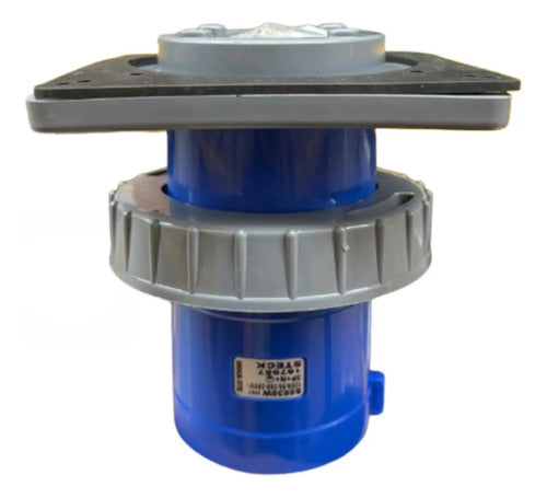 Plug Fixo Emb 3p+n+t 125a 200/250v 9h Azul S5639w Steck Azul
