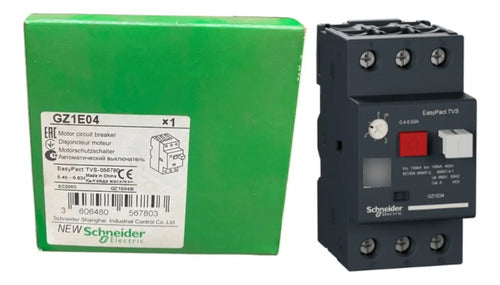 Disjuntor Termomag 0.4-0.63a Botao Impulsao Gz1e04 Schneider 690v 50 60 Hz