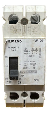 Disjuntor Bipolar 3vf2217-0ed41-0aa0 20a Siemens