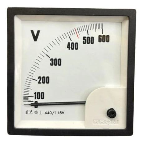 Voltímetro Fm96pc Escala 600v Travamento 440v 440/115v Kron
