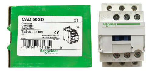 Contator Auxiliar Tesys D 5na 125vcc Cad50gd Schneider 125vcc