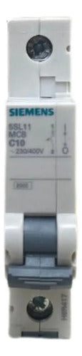 Kit Com 6: Disjuntor 10a Curva C 1p 5sl1110-7mb Siemens