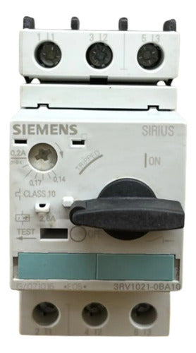 Disjuntor Motor 3rv1021-0ba10 0,14-0,2a Siemens - 50/60hz