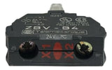 Kit Com 2: Bloco Luminoso C/ Led Vm 24vca/cc Zbvb4 Schneider Vermelho 24vca