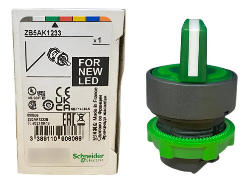 Cabeçote Para Comutador Luminoso 22mm Vd Zb5ak1233 Schneider Verde -