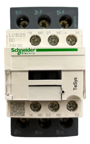 Contator 3p Tesys Deca 25a 1na+1nf 24vcc Lc1d25bd Schneider 24v