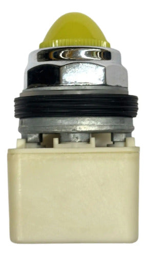 Sinaleiro 30mm Metálico 9001kp35lyy9 Amarelo Schneider Amarelo 24vca Cc