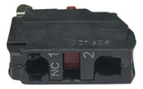 Kit Com 4 Peças: Bloco De Contato 1nf Zbe102n Schneider Preto C/ Vermelho 1nf