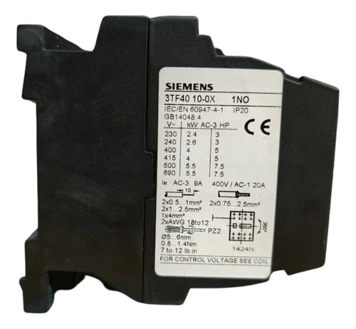 Contator 3p 3tf4010-0xn2 1na 220v Siemens Novo !!! 220