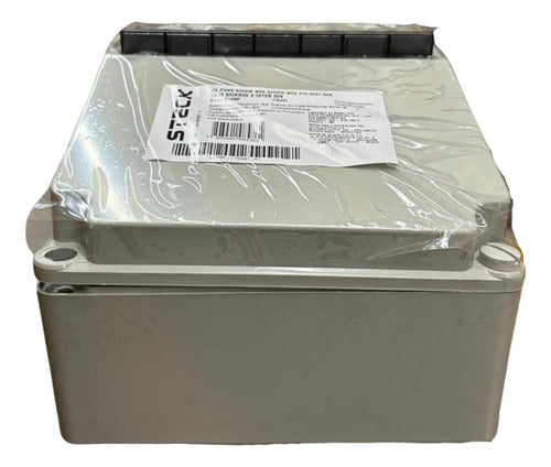 Kit Com 8 Unidades: Caixa Passagem S188p Steck Cinza
