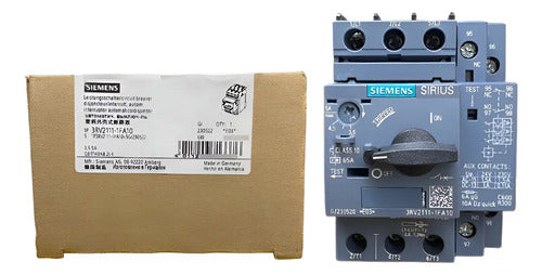 Disjuntor Motor 3rv2111-1fa10 3,5-5a Siemens - 50/60hz