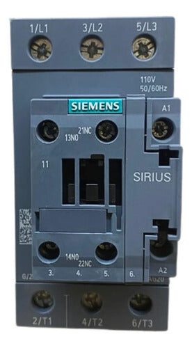 Contator Tripolar 3rt2036-1ag20 110vca 51a Sirius Siemens 110vca