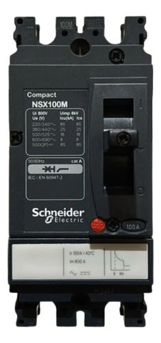 Disjuntor Nsx100m Dc 100a Bipolar Lv438610 Schneider