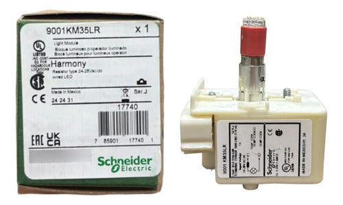 Modulo Luminoso Led 24v Vermelho 9001km35lr Schneider 24v